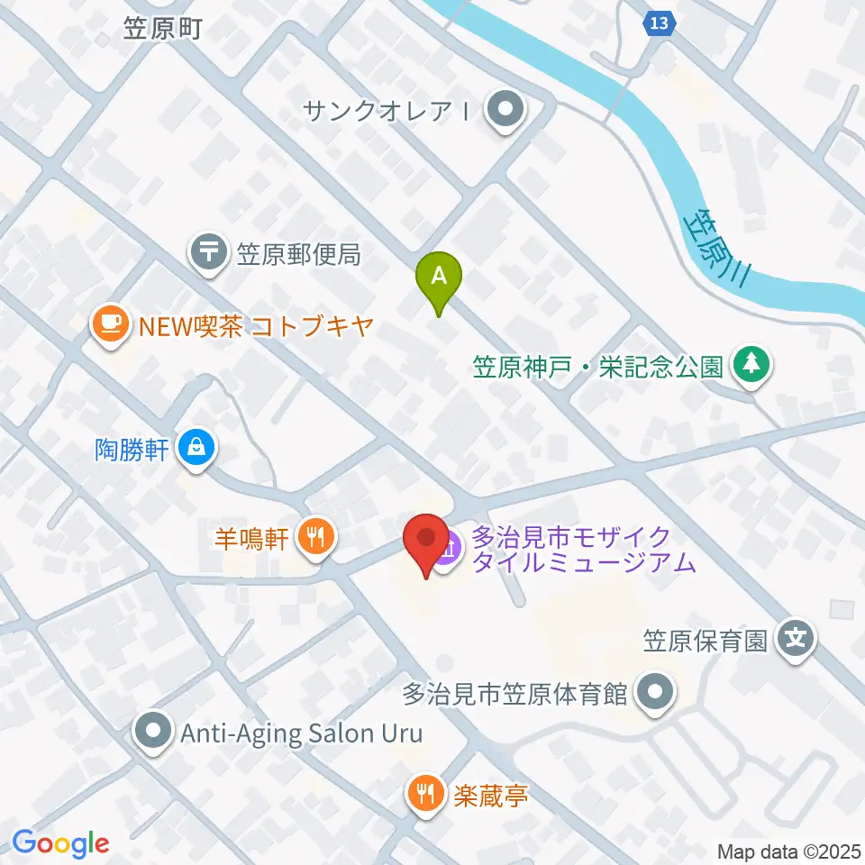 多治見市モザイクタイルミュージアム周辺のホテル一覧地図