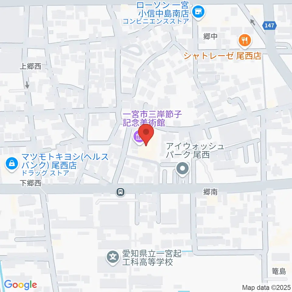 一宮市三岸節子記念美術館周辺のホテル一覧地図
