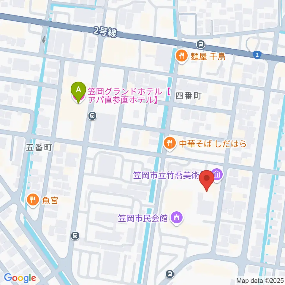 笠岡市立竹喬美術館周辺のホテル一覧地図