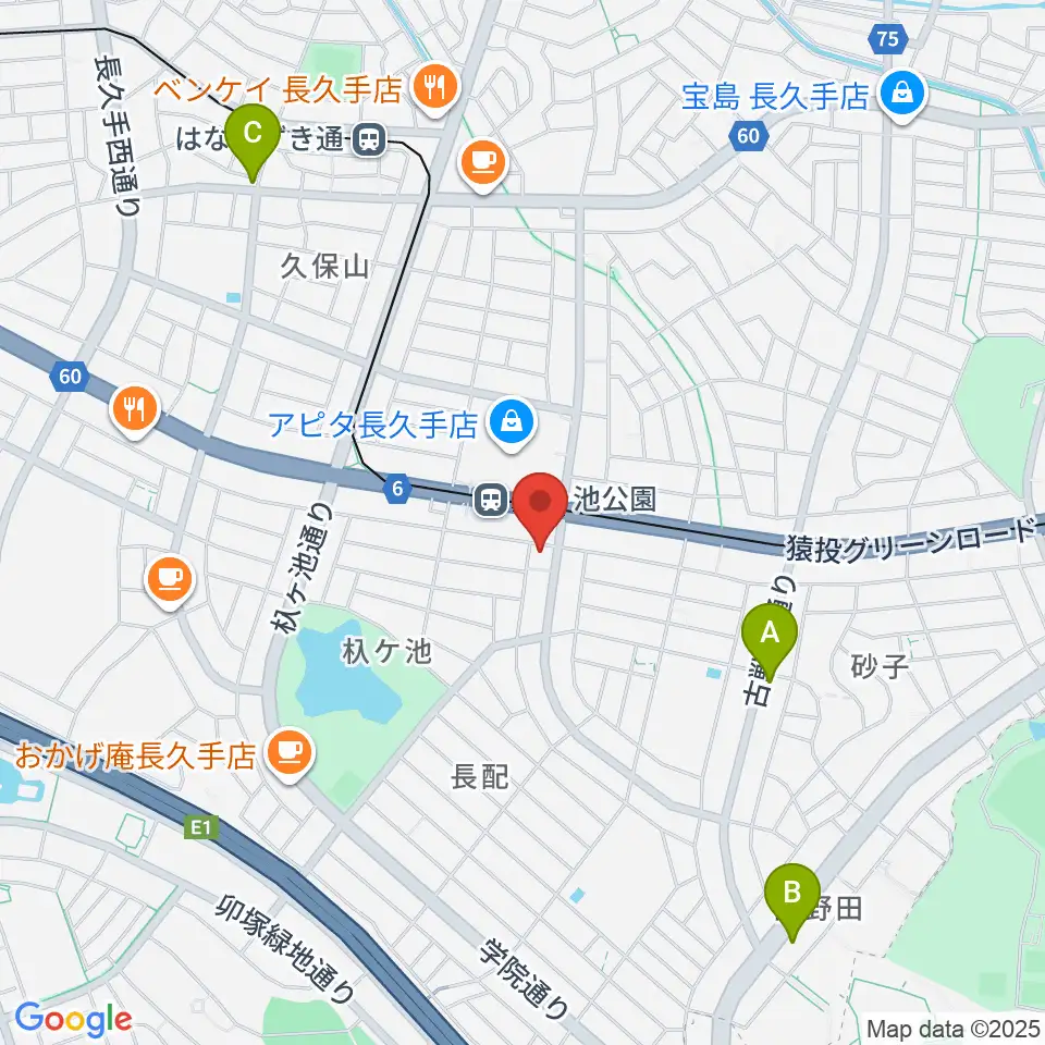 名都美術館周辺のホテル一覧地図