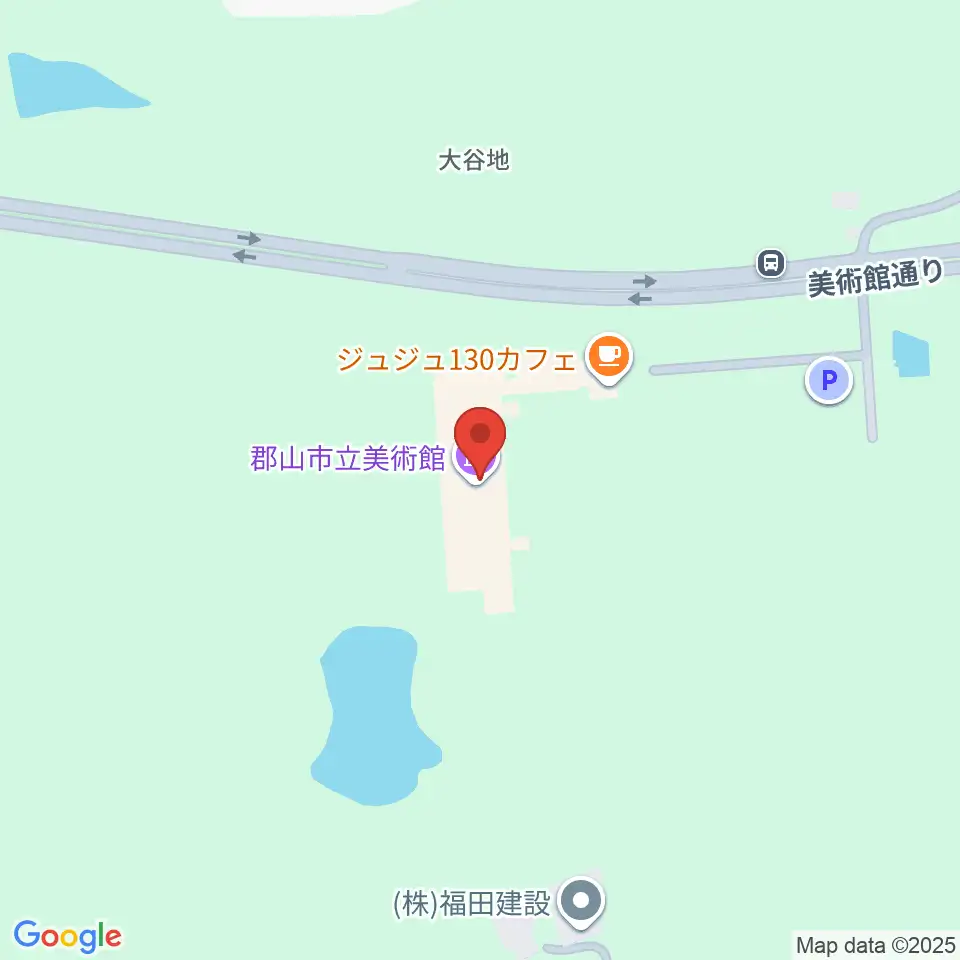 郡山市立美術館周辺のホテル一覧地図