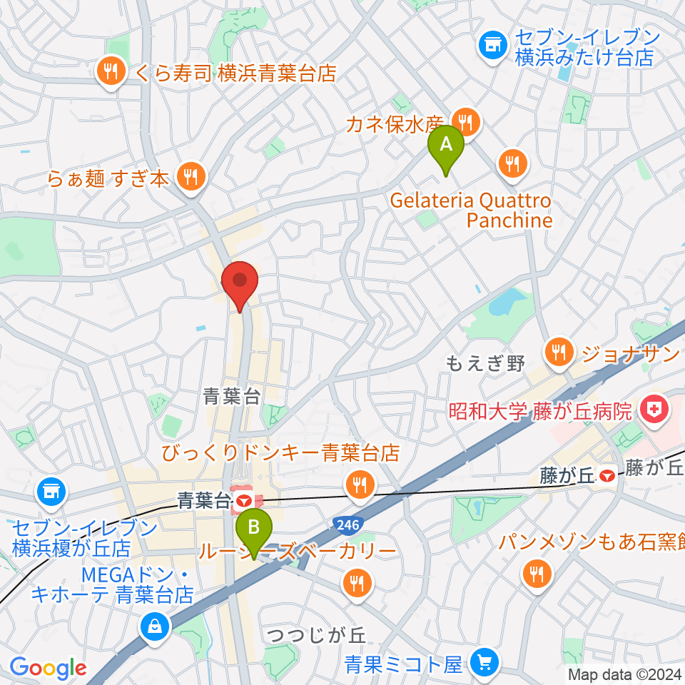 スタジオローズ周辺のホテル一覧地図