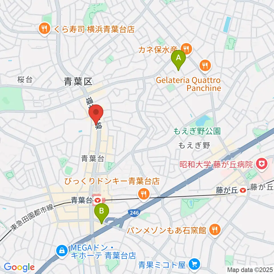 スタジオローズ周辺のホテル一覧地図