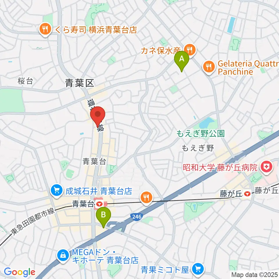スタジオローズ周辺のホテル一覧地図