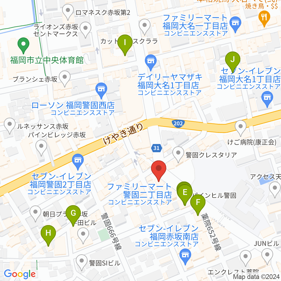 ピアノサロンKEGO周辺のホテル一覧地図