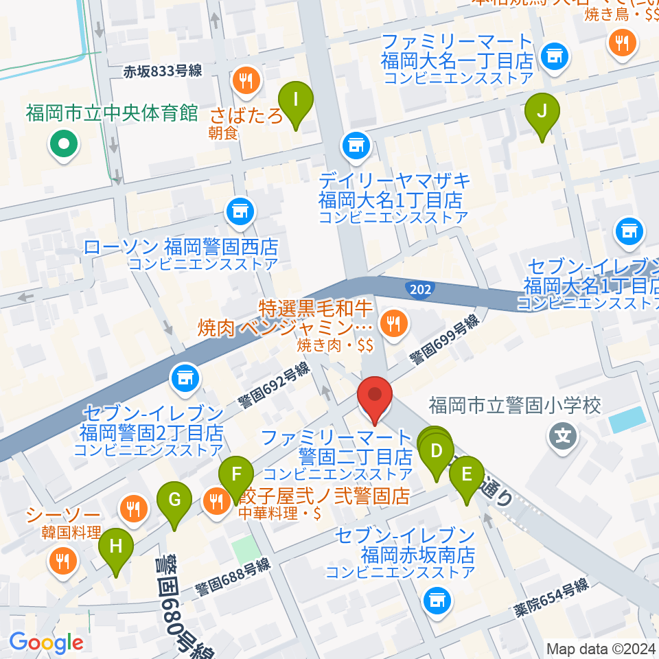 ピアノサロンKEGO周辺のホテル一覧地図