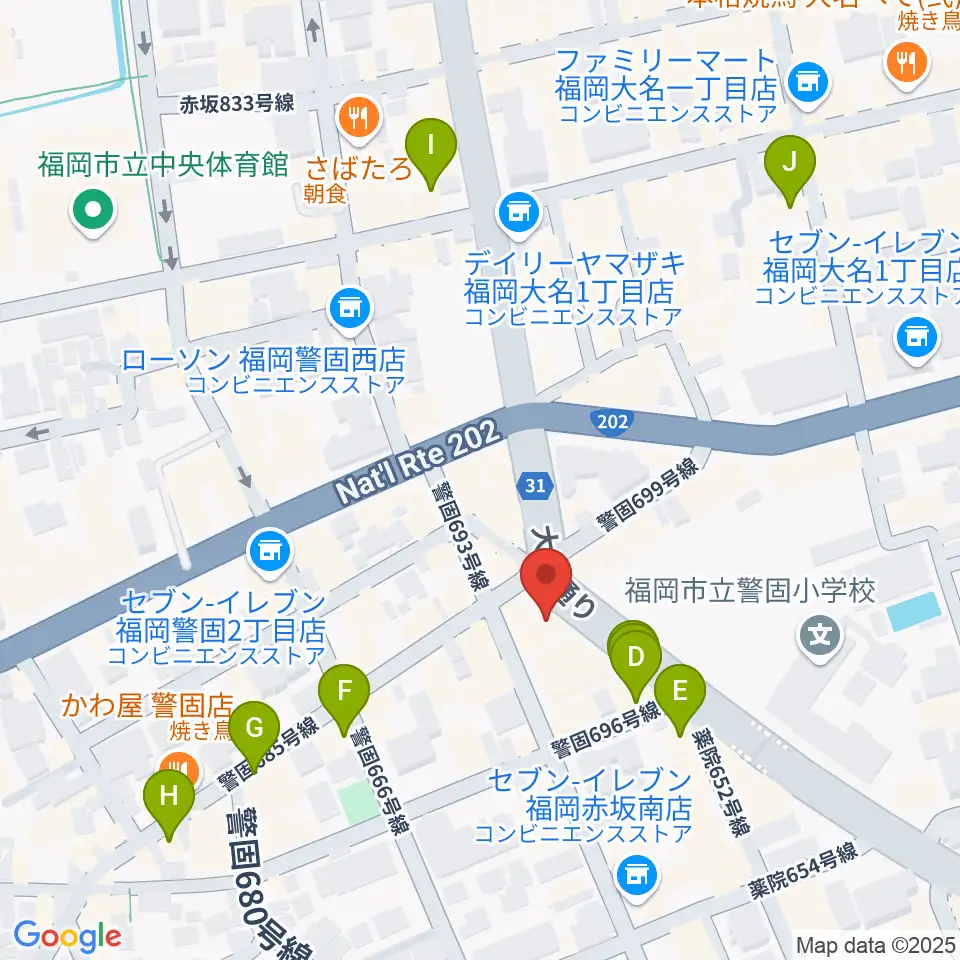 ピアノサロンKEGO周辺のホテル一覧地図