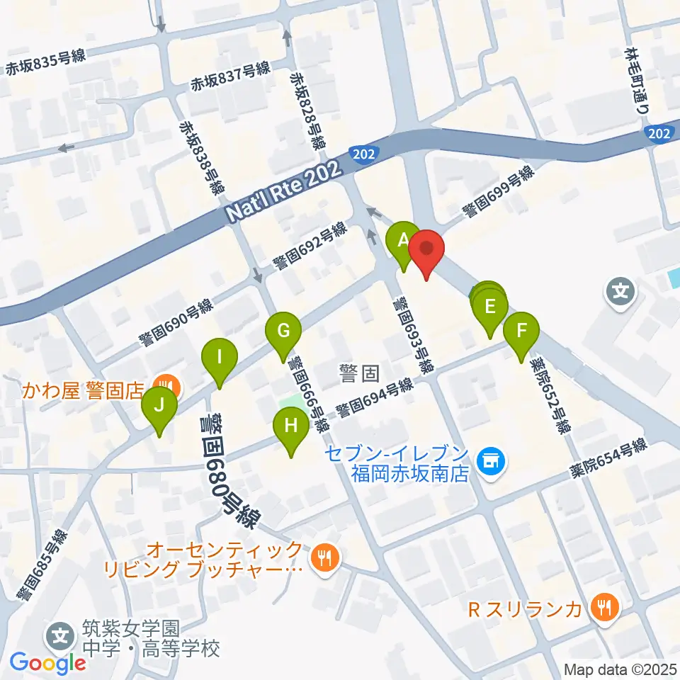 ピアノサロンKEGO周辺のホテル一覧地図