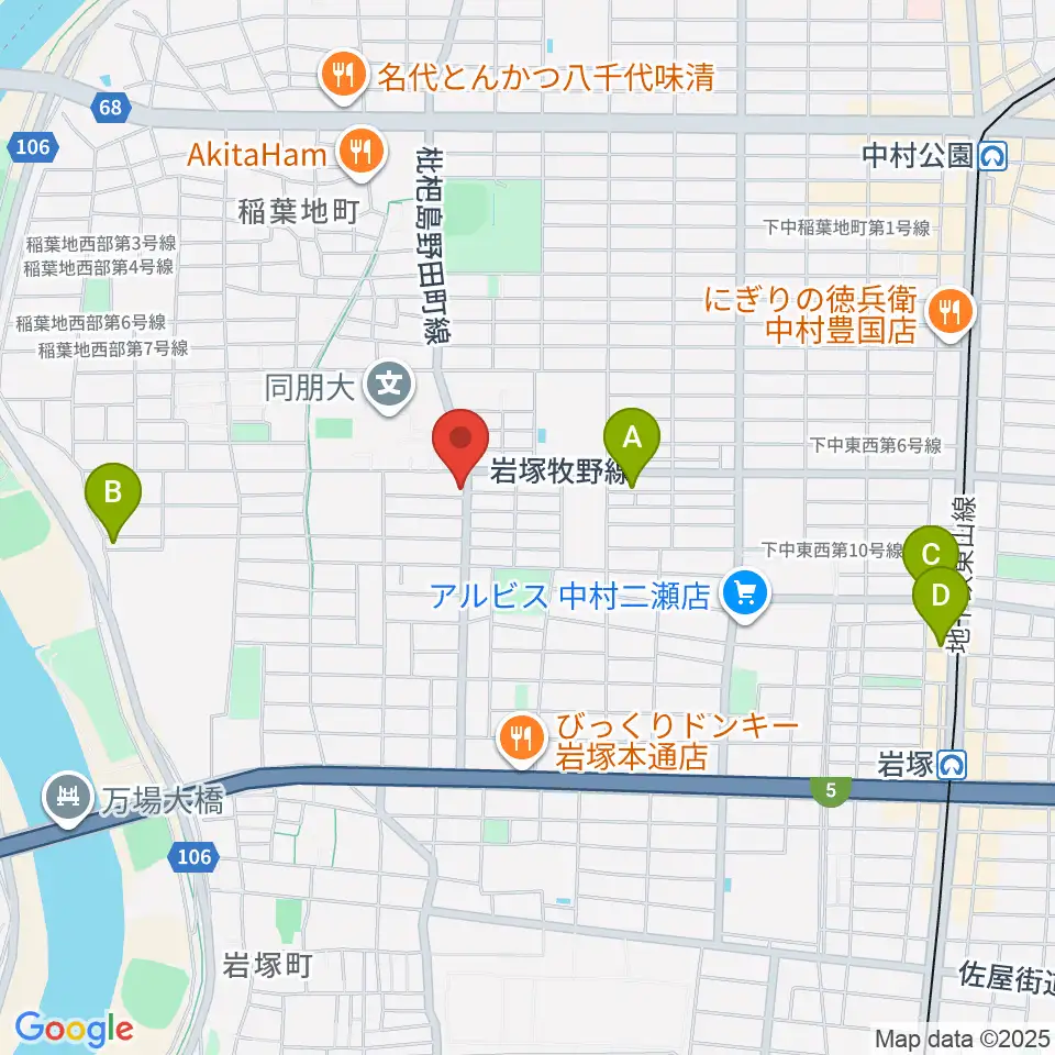 大一美術館周辺のホテル一覧地図