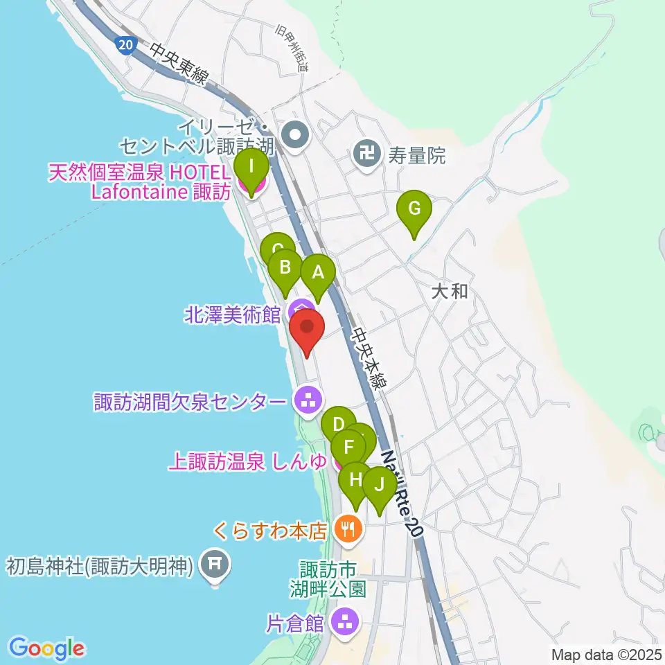 サンリツ服部美術館周辺のホテル一覧地図