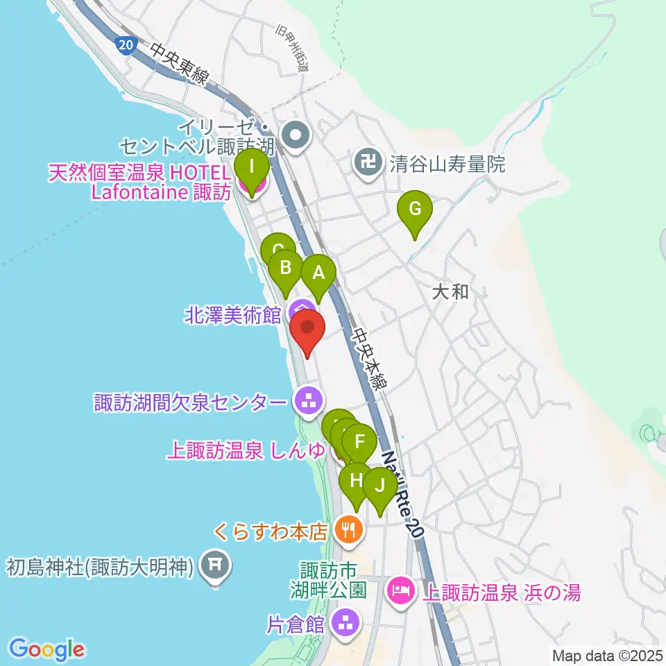 サンリツ服部美術館周辺のホテル一覧地図