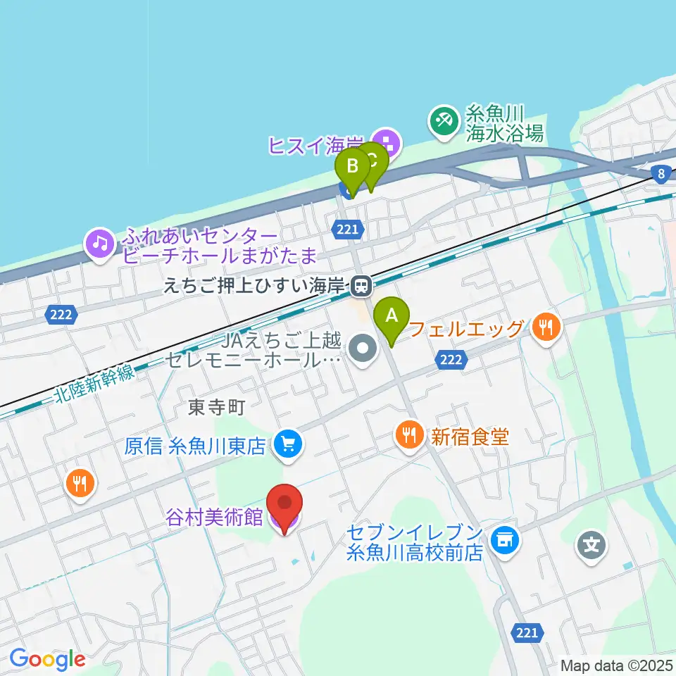 谷村美術館周辺のホテル一覧地図
