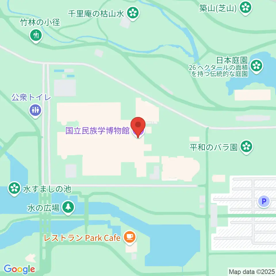 国立民族学博物館周辺のホテル一覧地図
