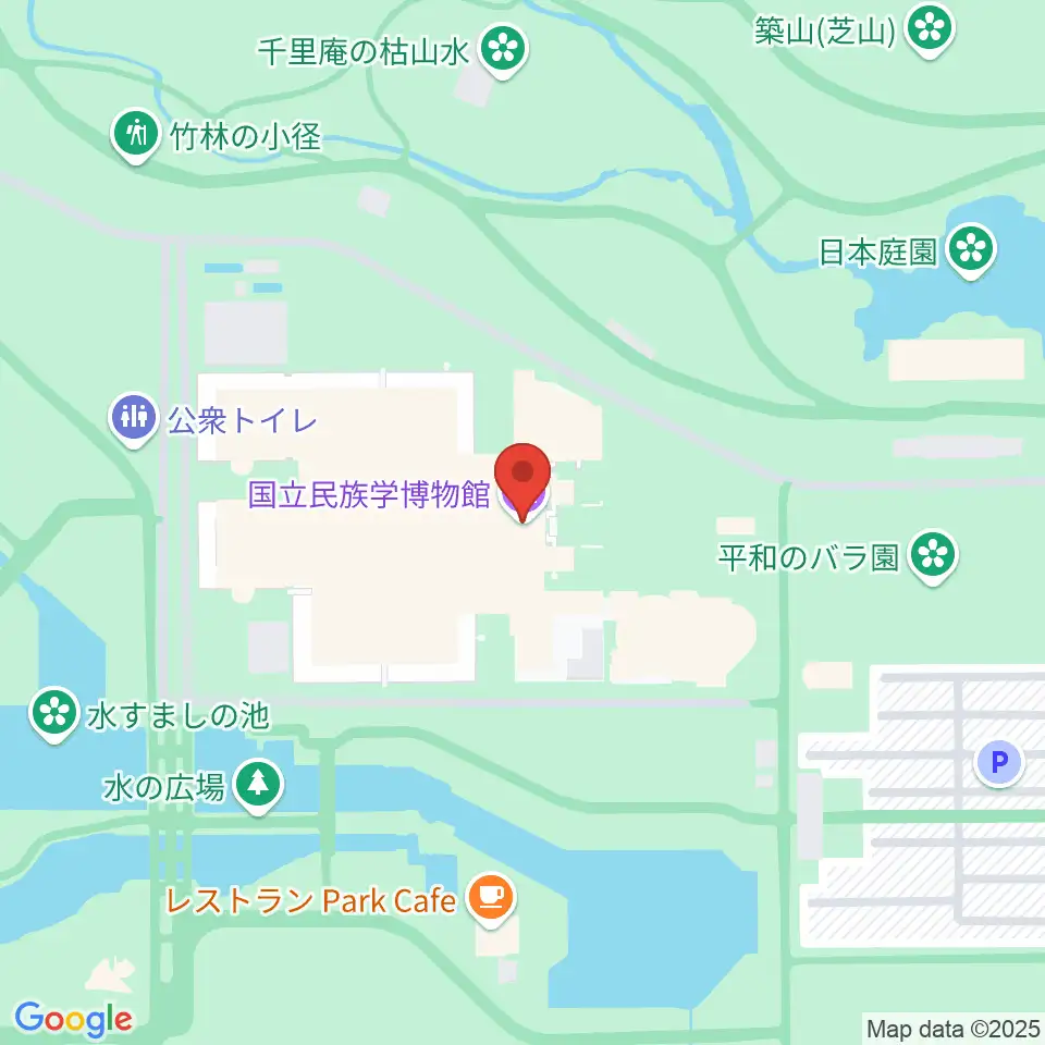 国立民族学博物館周辺のホテル一覧地図