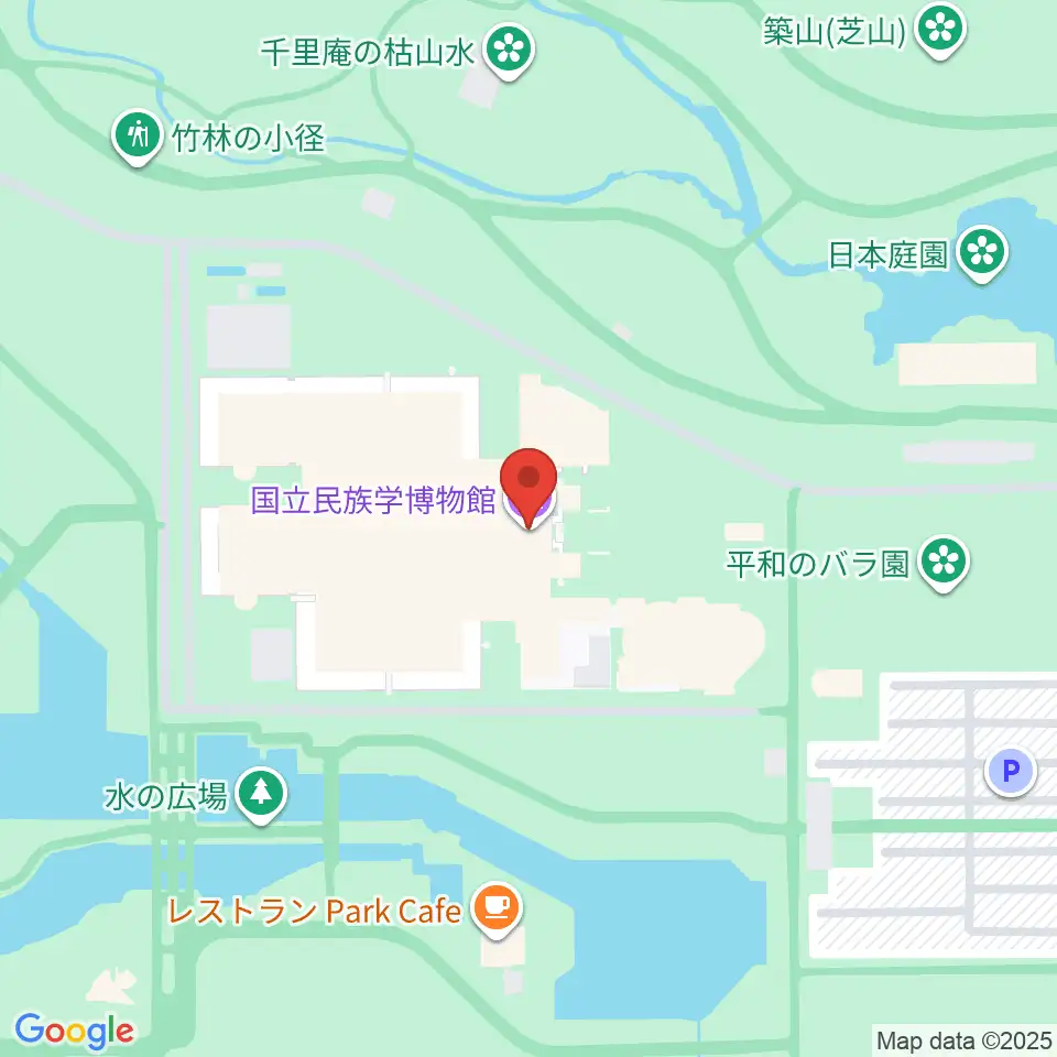 国立民族学博物館周辺のホテル一覧地図