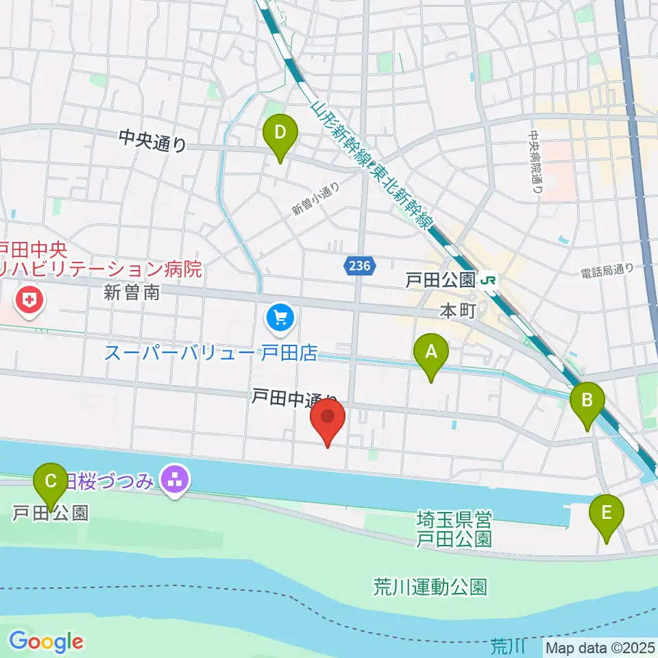 スタジオパークサイド周辺のホテル一覧地図