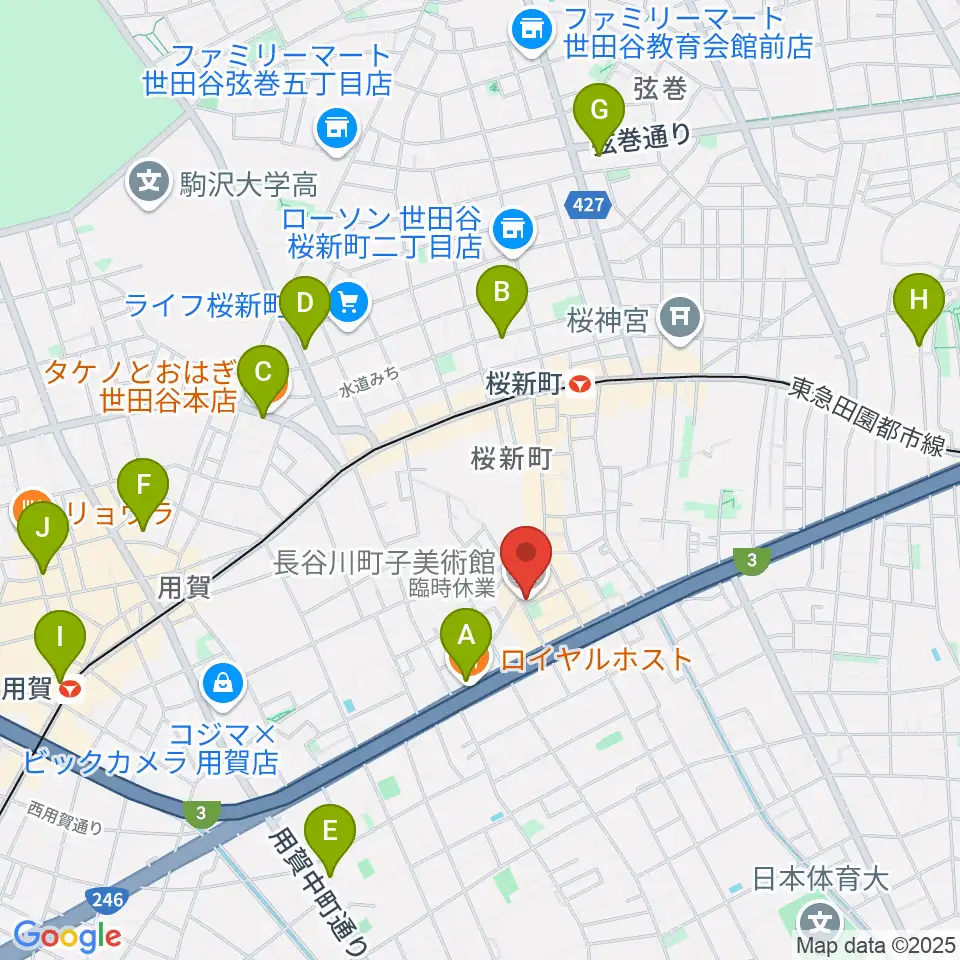 長谷川町子美術館・記念館周辺のホテル一覧地図