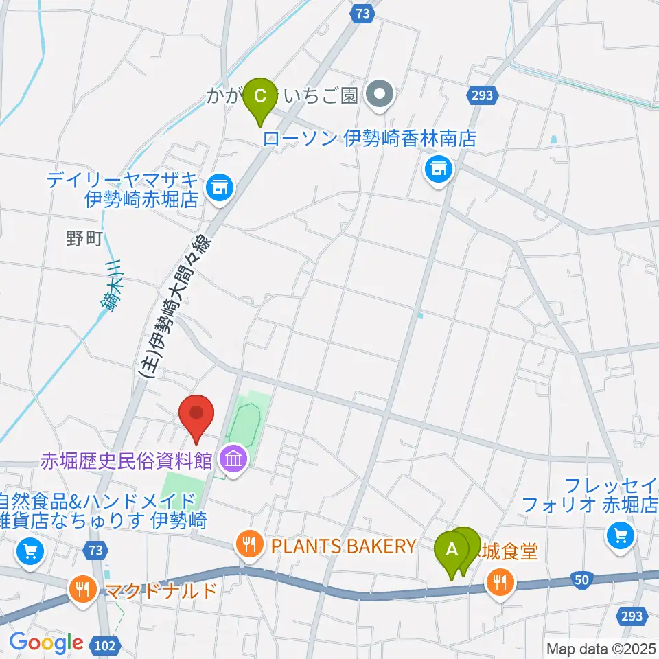 赤堀芸術文化プラザ周辺のホテル一覧地図