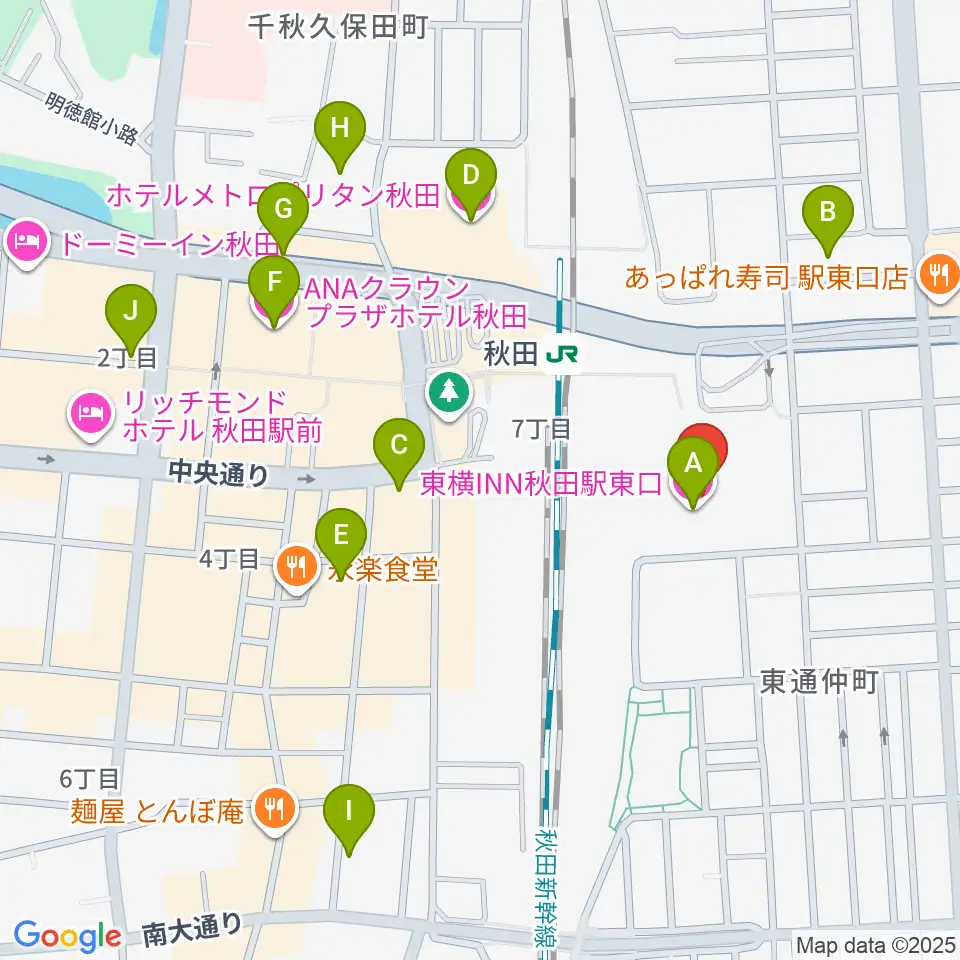 AL☆VEシアター周辺のホテル一覧地図
