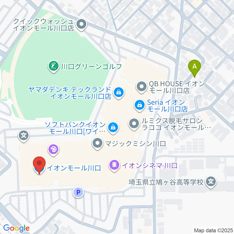 イオンシネマ川口周辺のホテル一覧地図
