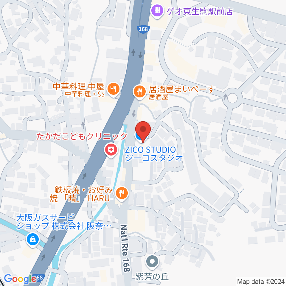 ZICO STUDIO周辺のホテル一覧地図