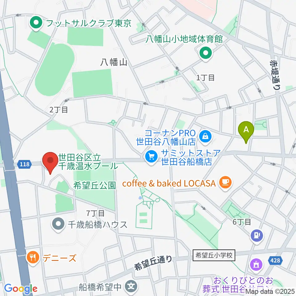 千歳温水プール周辺のホテル一覧地図