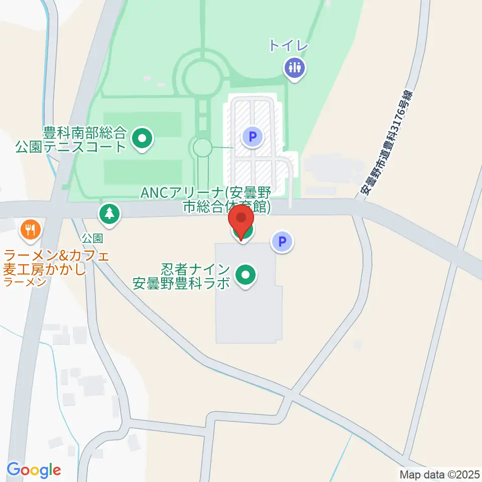 ANCアリーナ周辺のホテル一覧地図