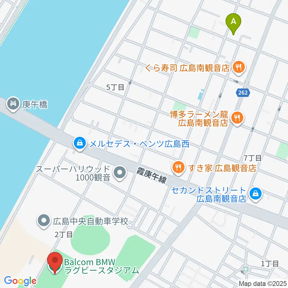 バルコムBMWスタジアム周辺のホテル一覧地図
