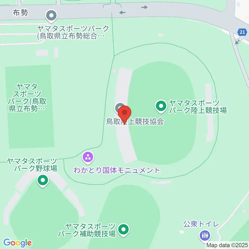 ヤマタスポーツパーク陸上競技場周辺のホテル一覧地図