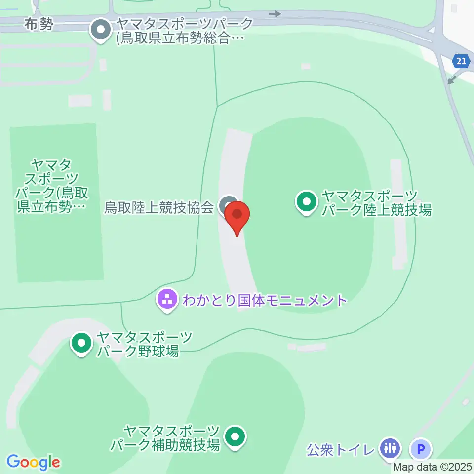ヤマタスポーツパーク陸上競技場周辺のホテル一覧地図
