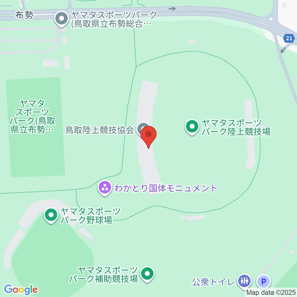 ヤマタスポーツパーク陸上競技場周辺のホテル一覧地図