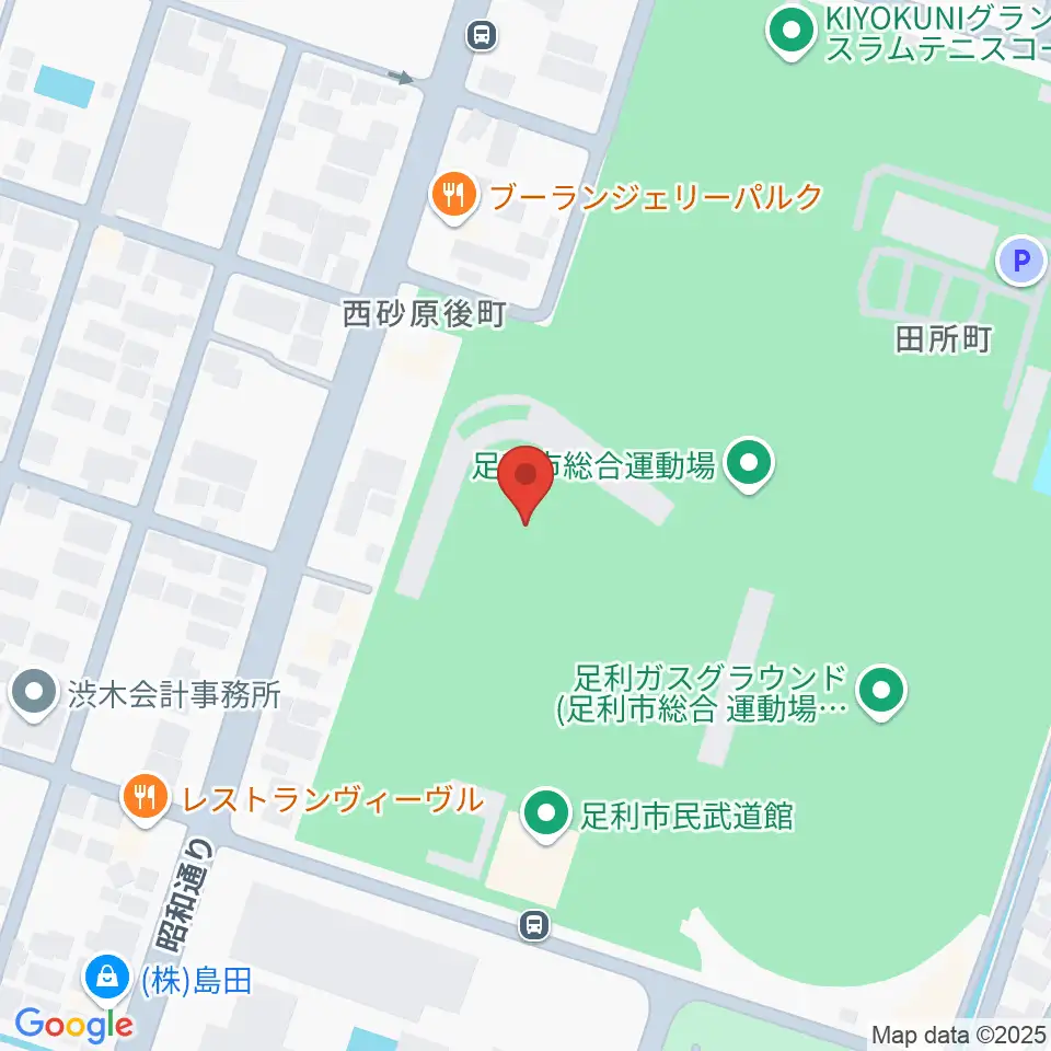 ジェットブラックフラワーズスタジアム周辺のホテル一覧地図