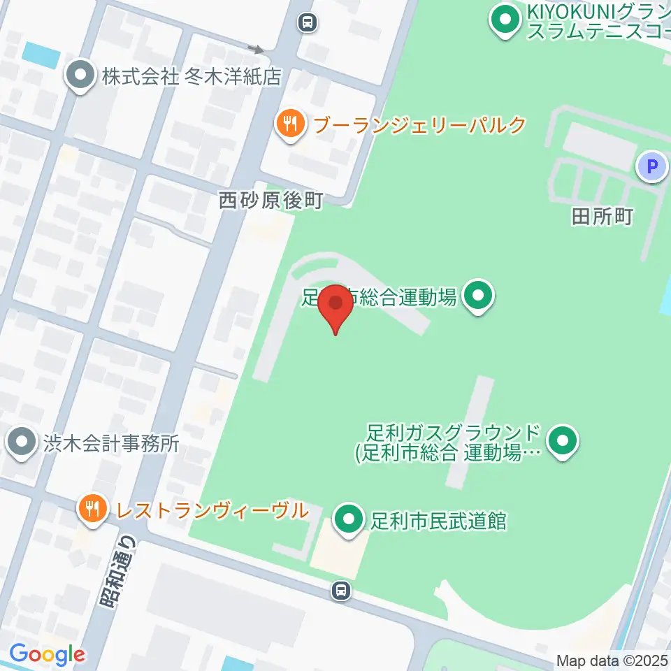 ジェットブラックフラワーズスタジアム周辺のホテル一覧地図