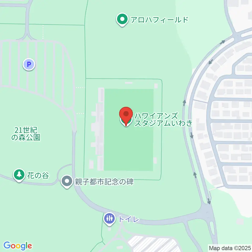 ハワイアンズスタジアムいわき周辺のホテル一覧地図