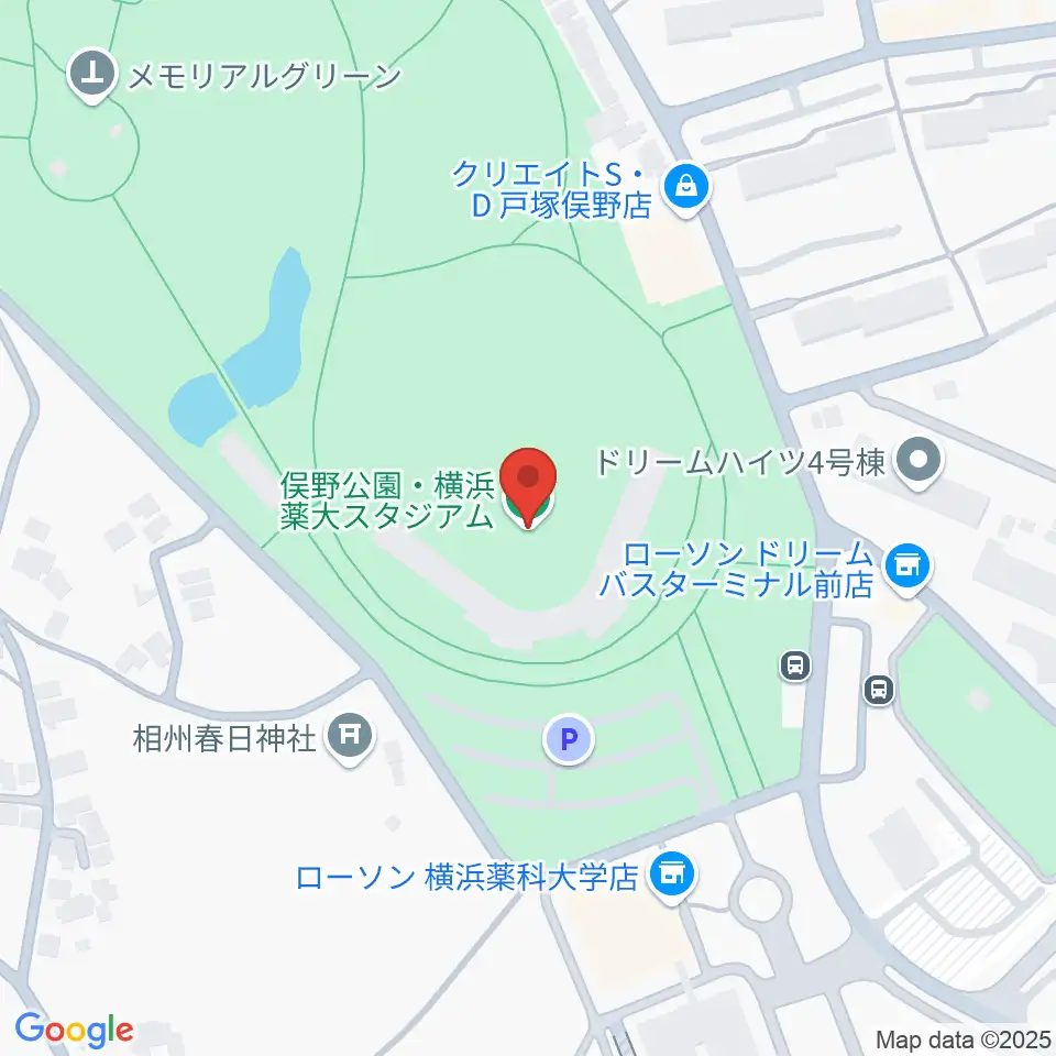 俣野公園・横浜薬大スタジアム周辺のホテル一覧地図