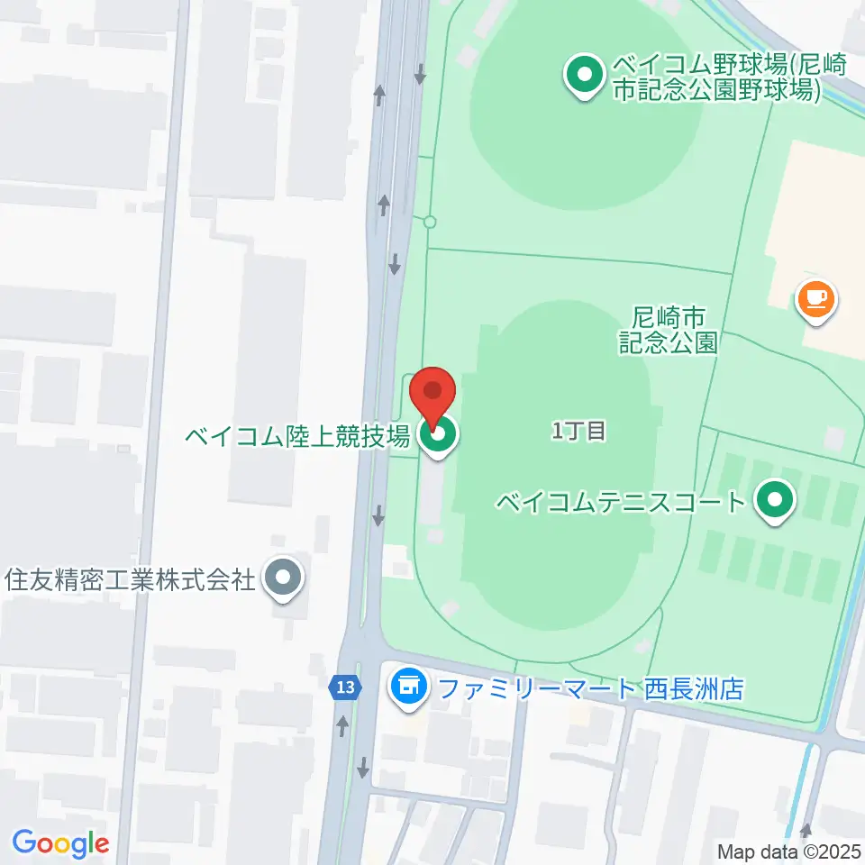 ベイコム陸上競技場周辺のホテル一覧地図