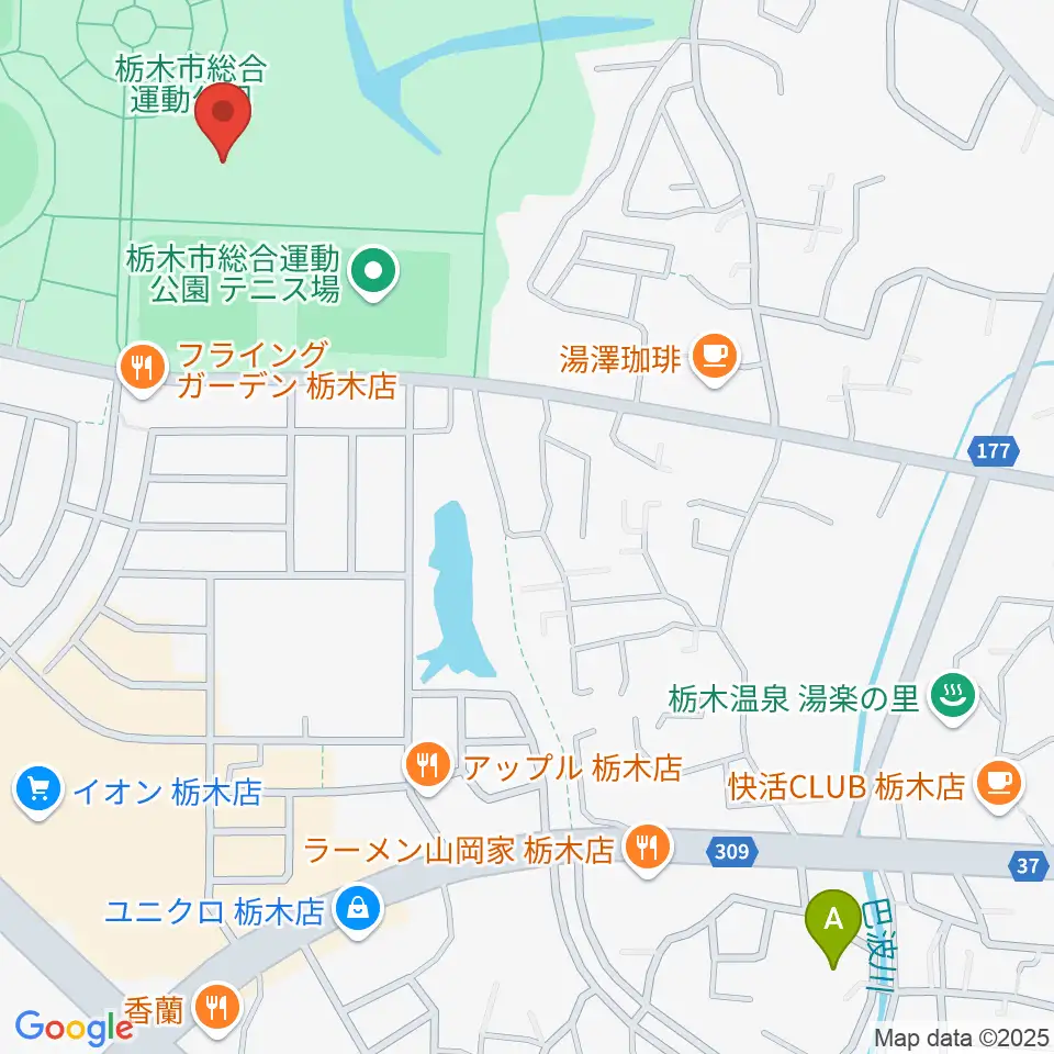 マルワ・アリーナとちぎ周辺のホテル一覧地図