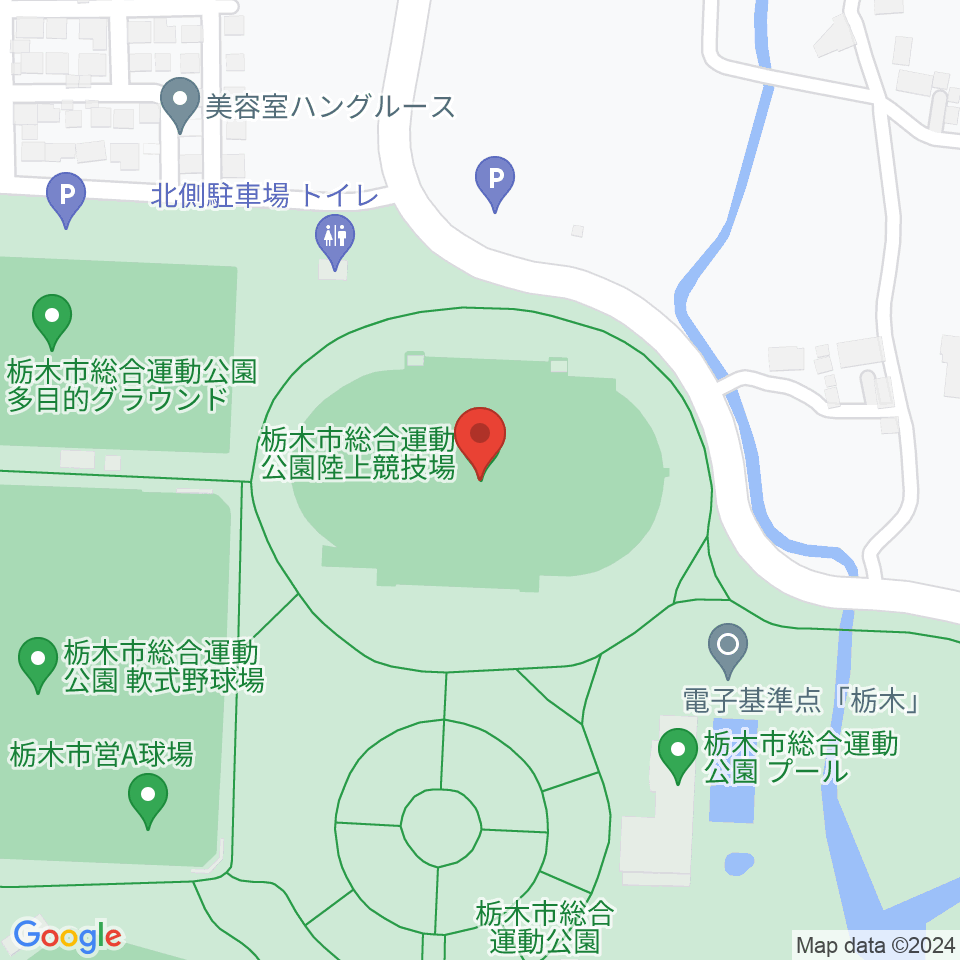 ニッコークリエートスポーツフィールドとちぎ周辺のホテル一覧地図