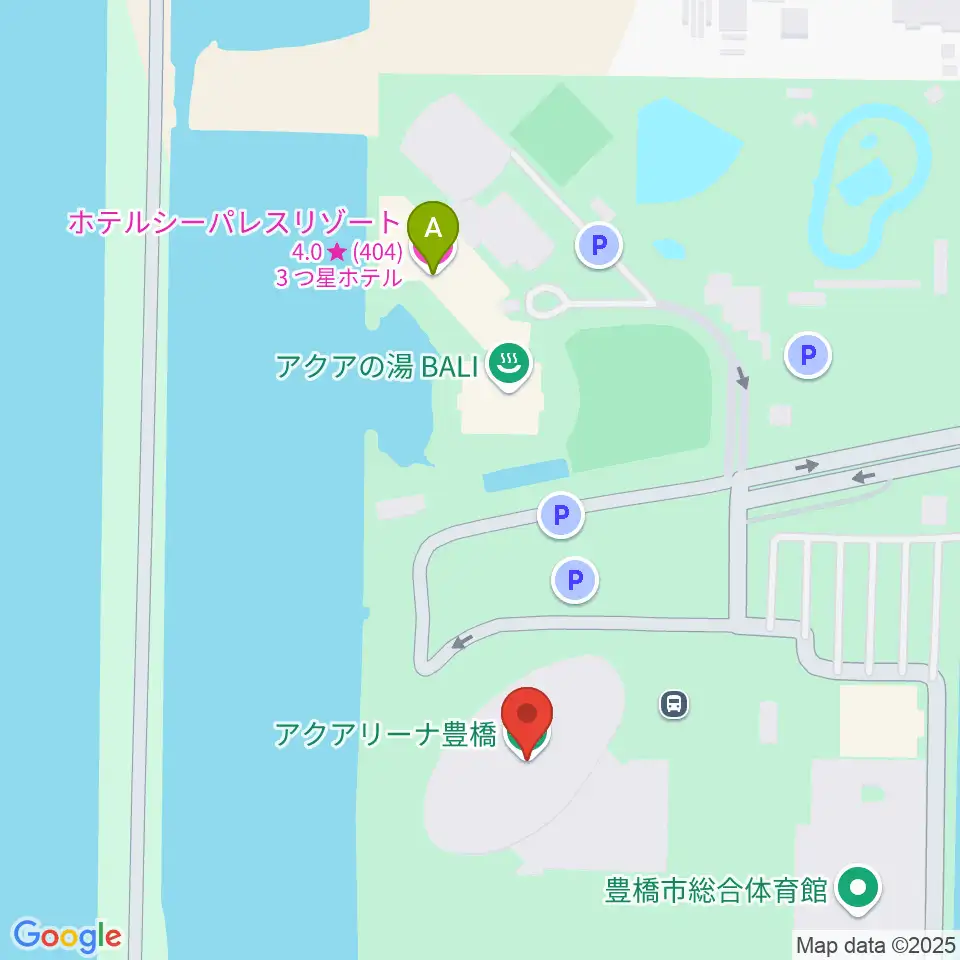 アクアアリーナ豊橋周辺のホテル一覧地図