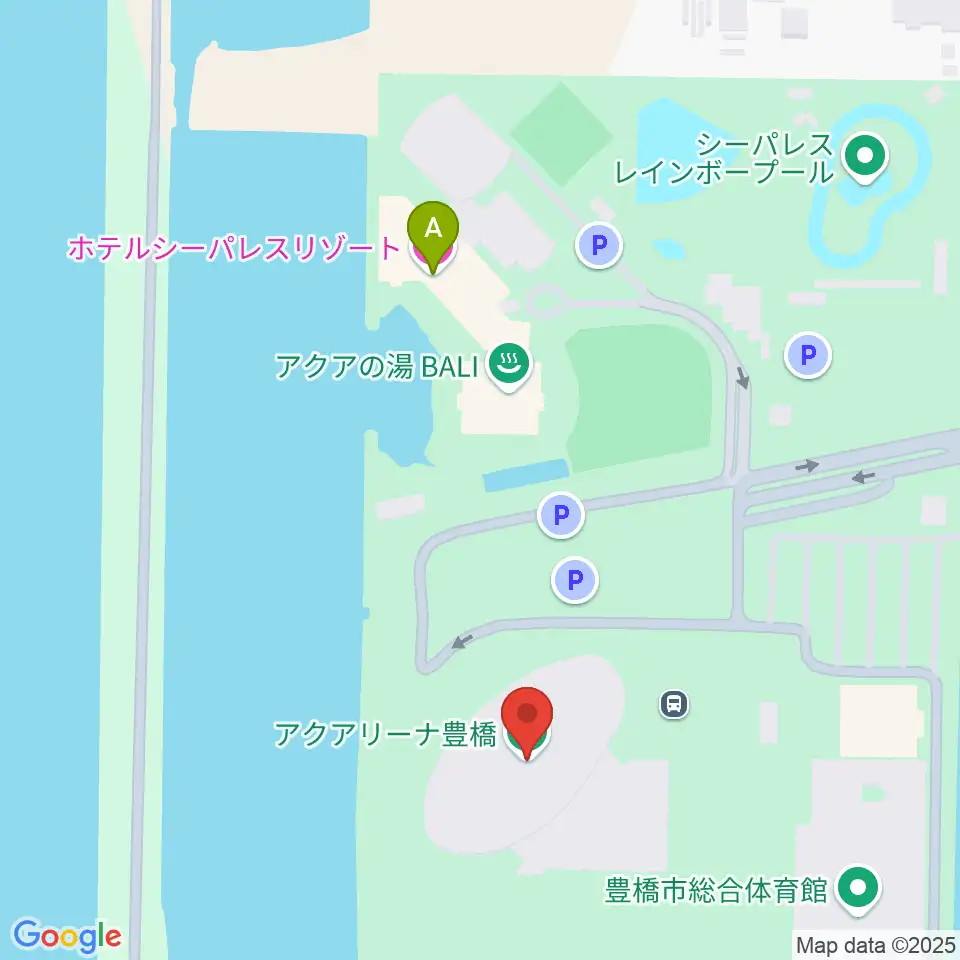 アクアアリーナ豊橋周辺のホテル一覧地図