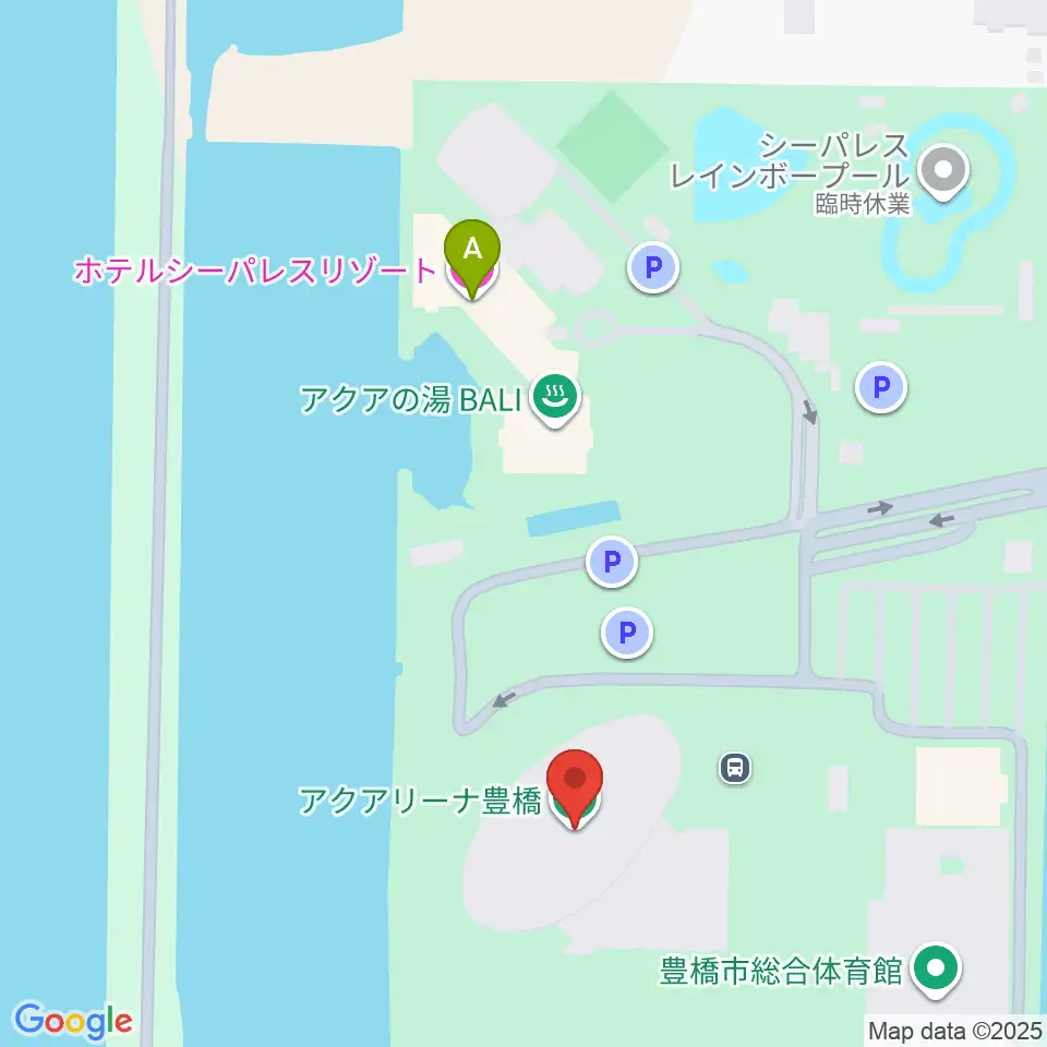 アクアアリーナ豊橋周辺のホテル一覧地図
