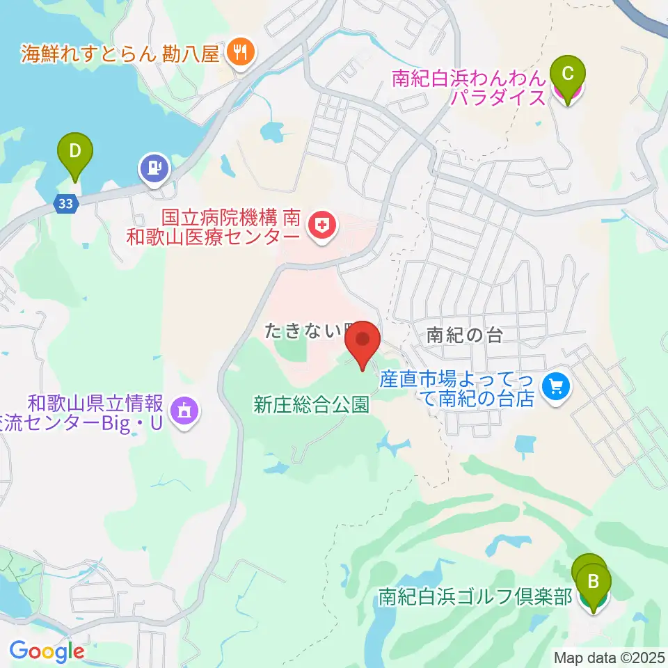 田辺市立美術館周辺のホテル一覧地図