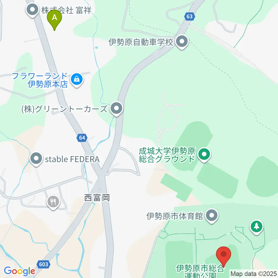 いせはらサンシャイン・スタジアム 伊勢原球場周辺のホテル一覧地図