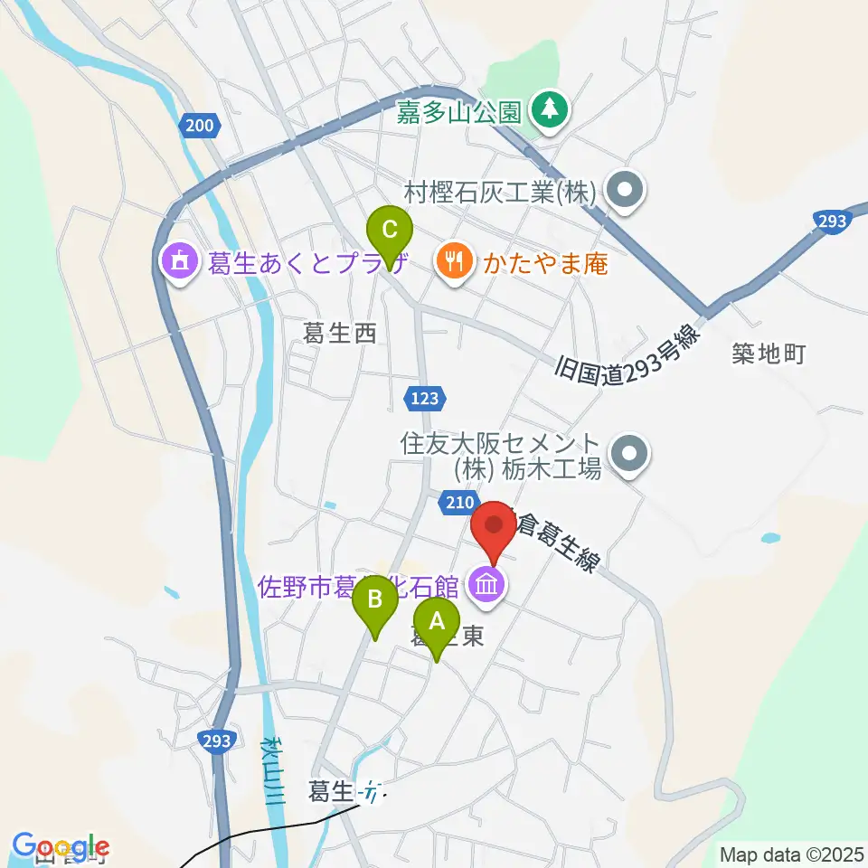 佐野市吉澤記念美術館周辺のホテル一覧地図