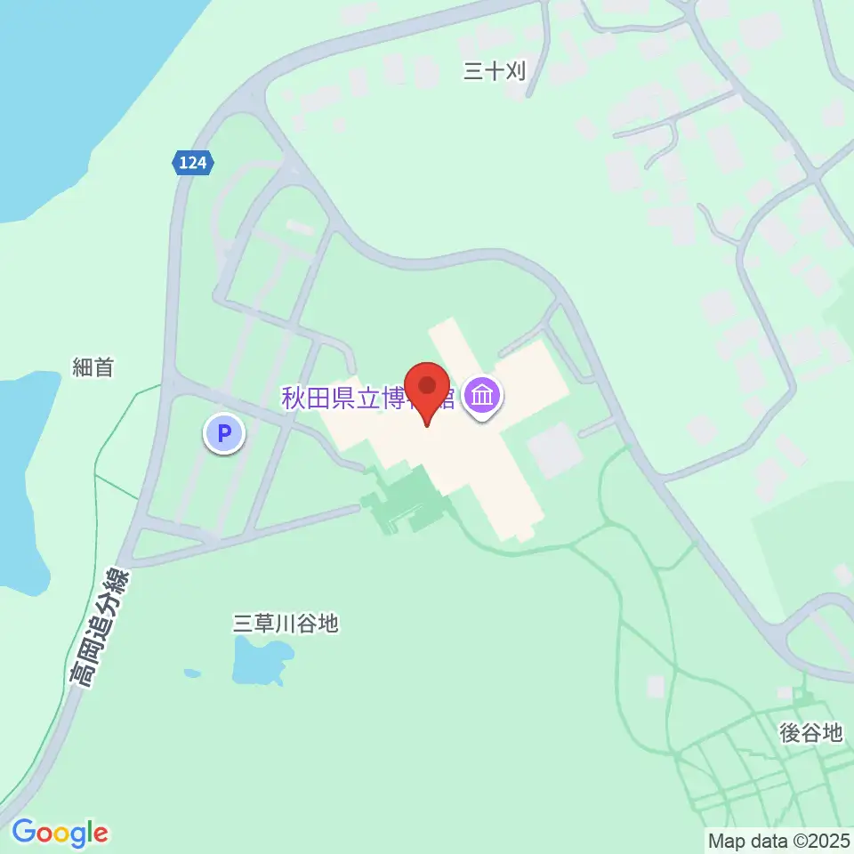 秋田県立博物館周辺のホテル一覧地図