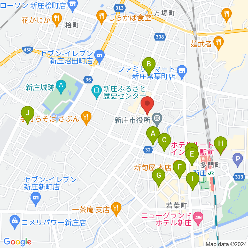 あすラジ周辺のホテル一覧地図