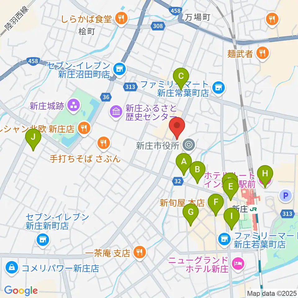 あすラジ周辺のホテル一覧地図