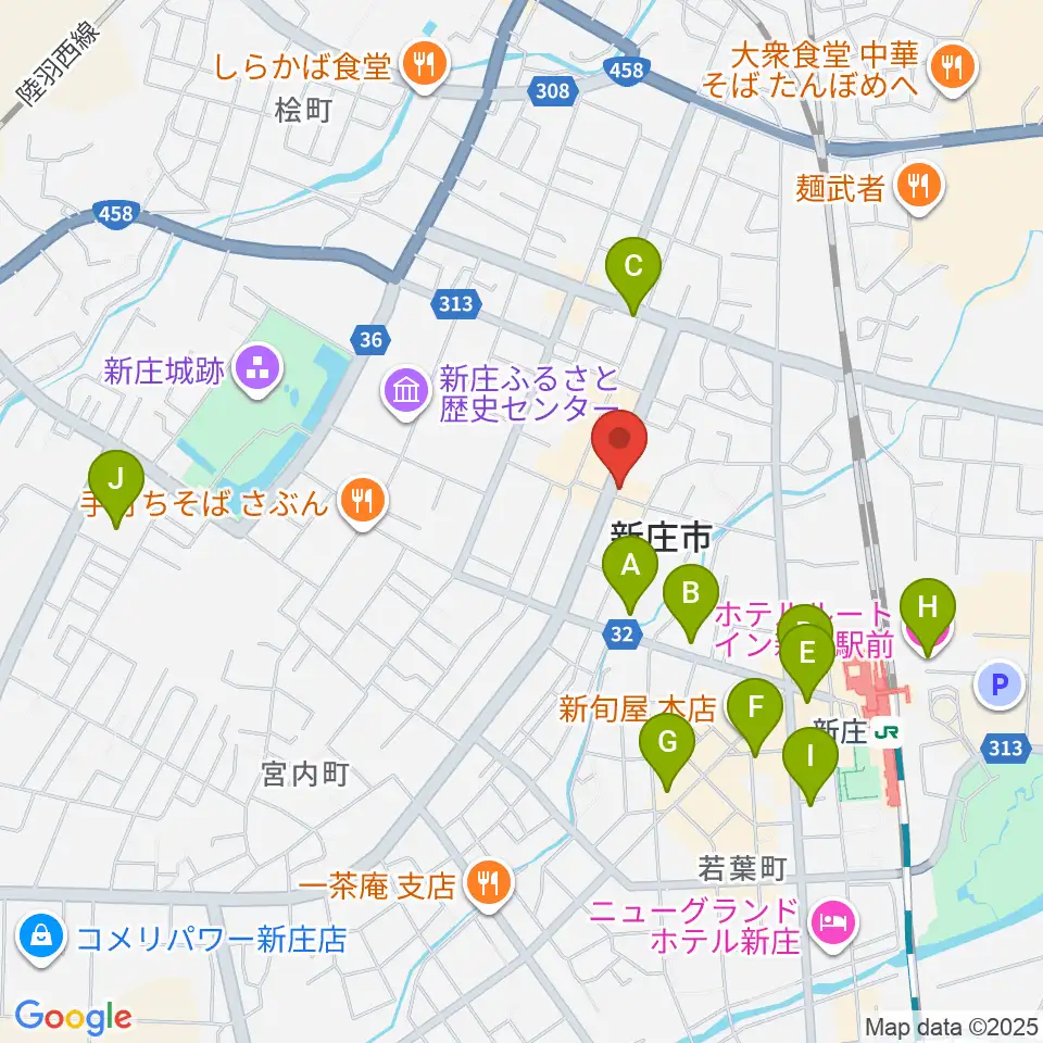 あすラジ周辺のホテル一覧地図