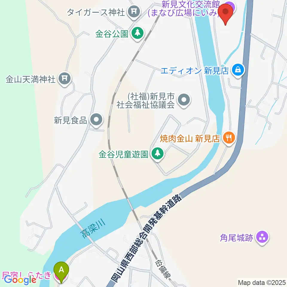 新見文化交流館（まなび広場にいみ）周辺のホテル一覧地図