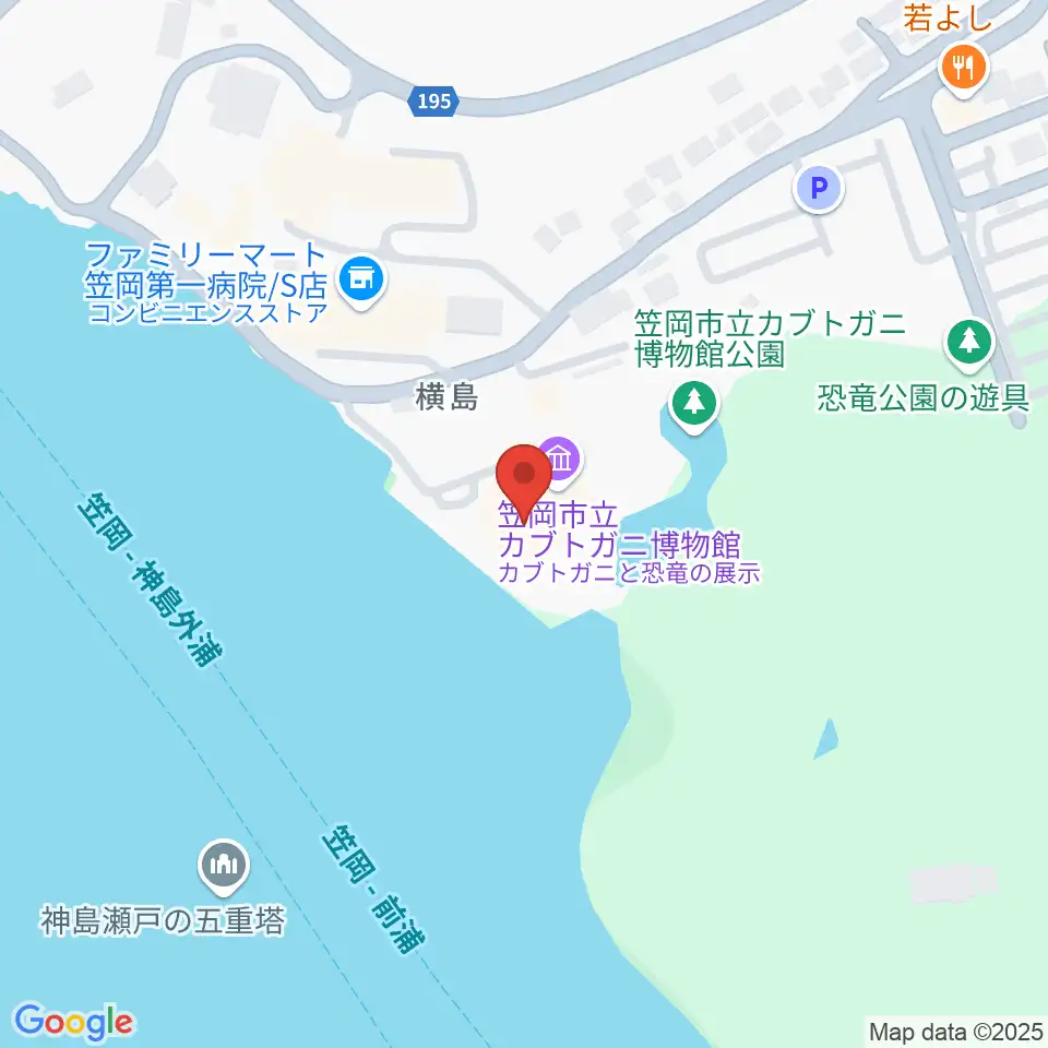 笠岡市立カブトガニ博物館周辺のホテル一覧地図